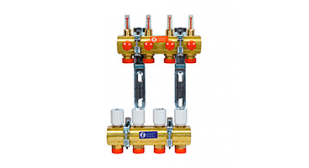 Коллекторный узел сборный Giacomini 1"x18 /11с расходомерами (R553FY011)